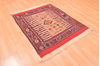 Kilim Red Square Hand Knotted 310 X 46 Area Rug 100-89884 Thumb 4