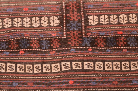 Kilim Brown Hand Knotted 39 X 48 Area Rug 100-89885 Image 8