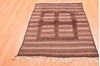 Kilim Brown Hand Knotted 39 X 48 Area Rug 100-89885 Thumb 1
