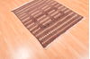 Kilim Brown Hand Knotted 39 X 48 Area Rug 100-89885 Thumb 6