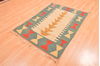 Kilim Green Hand Knotted 310 X 55  Area Rug 100-89887 Thumb 2