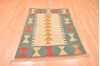 Kilim Green Hand Knotted 310 X 55  Area Rug 100-89887 Thumb 4