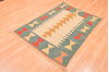 Kilim Green Hand Knotted 310 X 55  Area Rug 100-89887 Thumb 5