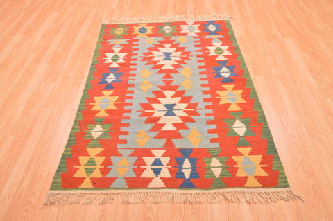 Kilim Red Flat Woven 310 X 55 Area Rug 100-89888 Image 1