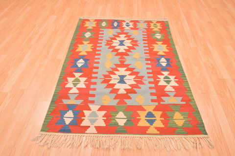 Kilim Red Flat Woven 310 X 55 Area Rug 100-89888 Image 4