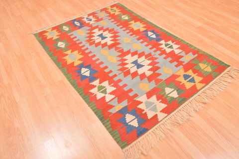 Kilim Red Flat Woven 310 X 55 Area Rug 100-89888 Image 5