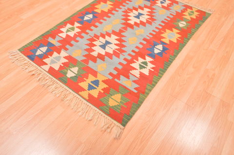 Kilim Red Flat Woven 310 X 55 Area Rug 100-89888 Image 6