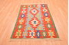 Kilim Red Flat Woven 310 X 55  Area Rug 100-89888 Thumb 1