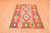 Kilim Red Flat Woven 310 X 55  Area Rug 100-89888 Thumb 4