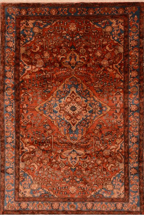 Nahavand Brown Hand Knotted 67 X 97 Area Rug 100-89889 Image 0