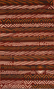 Kilim Red Flat Woven 6'2" X 11'6"  Area Rug 100-89890