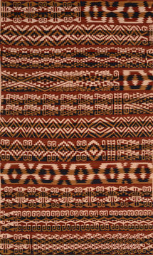 Kilim Brown Flat Woven 6'8" X 11'10"  Area Rug 100-89891