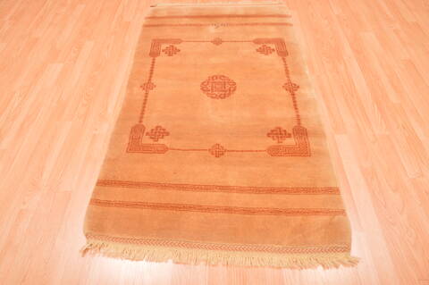 Gabbeh Yellow Hand Knotted 34 X 511  Area Rug 100-89893 Image 5