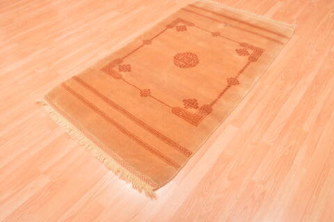 Gabbeh Yellow Hand Knotted 34 X 511  Area Rug 100-89893 Image 7