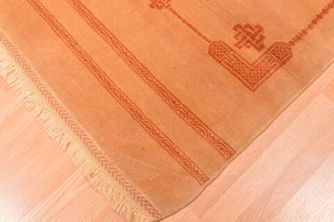 Gabbeh Yellow Hand Knotted 34 X 511  Area Rug 100-89893 Image 8