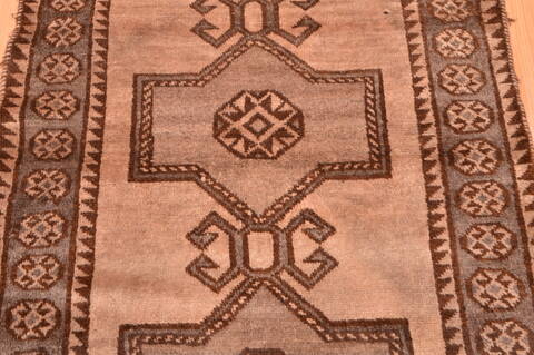 Gabbeh Brown Hand Knotted 36 X 63  Area Rug 100-89895 Image 12