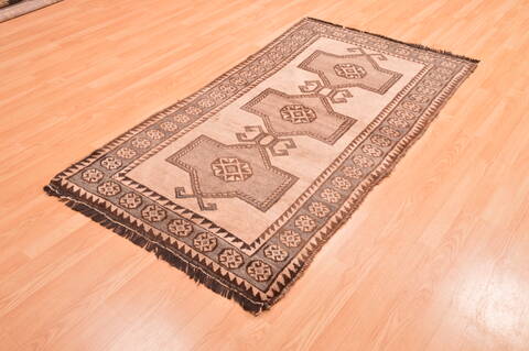 Gabbeh Brown Hand Knotted 36 X 63  Area Rug 100-89895 Image 2