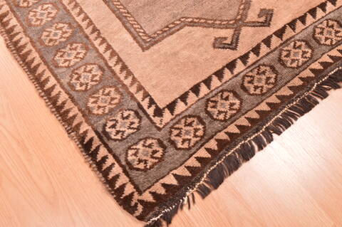 Gabbeh Brown Hand Knotted 36 X 63  Area Rug 100-89895 Image 4