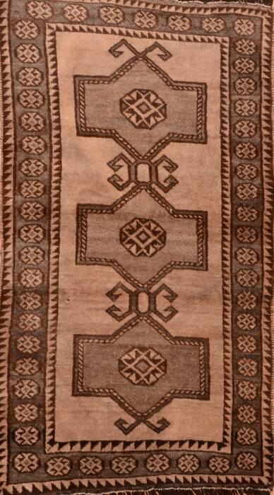 Gabbeh Brown Hand Knotted 36 X 63  Area Rug 100-89895 Image 0