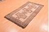 Gabbeh Brown Hand Knotted 36 X 63  Area Rug 100-89895 Thumb 2