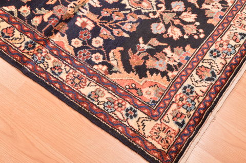 Nahavand Blue Runner Hand Knotted 33 X 157 Area Rug 100-89897 Image 10