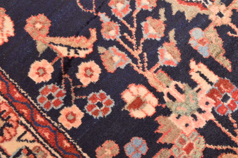 Nahavand Blue Runner Hand Knotted 33 X 157 Area Rug 100-89897 Image 12