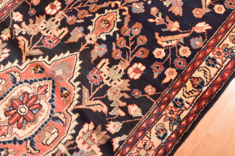 Nahavand Blue Runner Hand Knotted 33 X 157 Area Rug 100-89897 Image 13