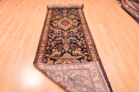 Nahavand Blue Runner Hand Knotted 33 X 157 Area Rug 100-89897 Image 15