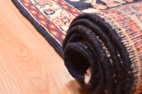 Nahavand Blue Runner Hand Knotted 33 X 157 Area Rug 100-89897 Image 7