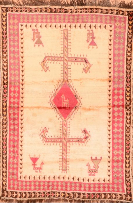 Gabbeh Red Hand Knotted 310 X 59 Area Rug 100-89902 Image 0