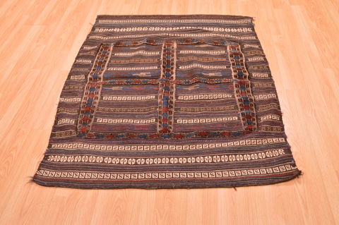 Baluch Brown Square Flat Woven 41 X 46 Area Rug 100-89903 Image 1