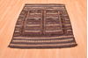 Baluch Brown Square Flat Woven 41 X 46 Area Rug 100-89903 Thumb 1