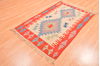 Kilim Red Hand Knotted 38 X 57 Area Rug 100-89904 Thumb 2
