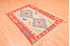 Kilim Red Hand Knotted 38 X 57 Area Rug 100-89904 Thumb 5