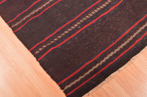 Kilim Brown Flat Woven 27 X 57 Area Rug 100-89907 Image 6