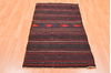 Kilim Brown Flat Woven 27 X 57 Area Rug 100-89907 Thumb 1