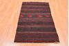 Kilim Brown Flat Woven 27 X 57  Area Rug 100-89907 Thumb 1