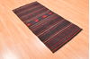 Kilim Brown Flat Woven 27 X 57  Area Rug 100-89907 Thumb 3