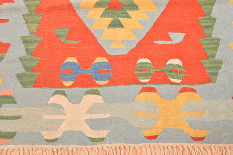 Kilim Blue Hand Knotted 38 X 56 Area Rug 100-89908 Image 8