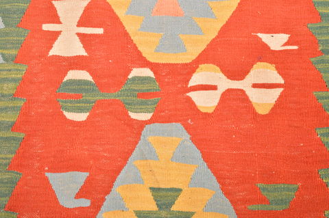 Kilim Blue Hand Knotted 38 X 56 Area Rug 100-89908 Image 9