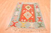 Kilim Blue Hand Knotted 38 X 56 Area Rug 100-89908 Thumb 1
