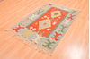 Kilim Blue Hand Knotted 38 X 56 Area Rug 100-89908 Thumb 2