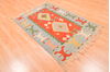 Kilim Blue Hand Knotted 38 X 56 Area Rug 100-89908 Thumb 3