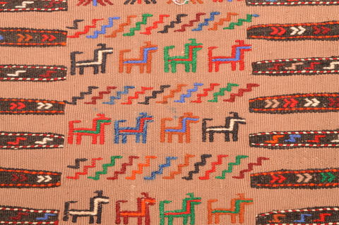 Kilim Red Square Hand Knotted 36 X 45 Area Rug 100-89911 Image 6