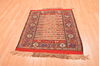 Kilim Red Square Hand Knotted 36 X 45  Area Rug 100-89911 Thumb 1
