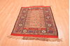 Kilim Red Square Hand Knotted 36 X 45 Area Rug 100-89911 Thumb 1