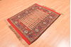 Kilim Red Square Hand Knotted 36 X 45 Area Rug 100-89911 Thumb 3