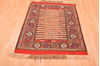 Kilim Red Square Hand Knotted 36 X 45 Area Rug 100-89911 Thumb 4