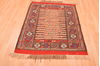 Kilim Red Square Hand Knotted 36 X 45  Area Rug 100-89911 Thumb 4