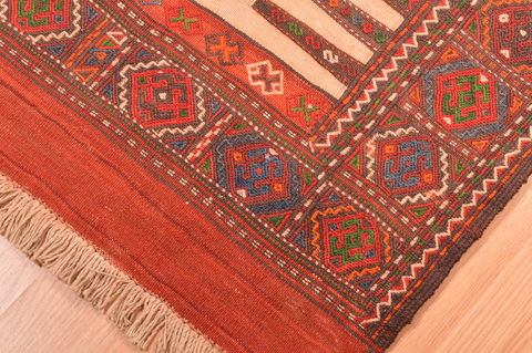 Kilim Red Flat Woven 27 X 53 Area Rug 100-89912 Image 6